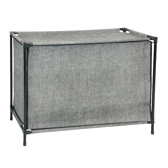 Simplify Black 16 Compartment Shoe Cubby